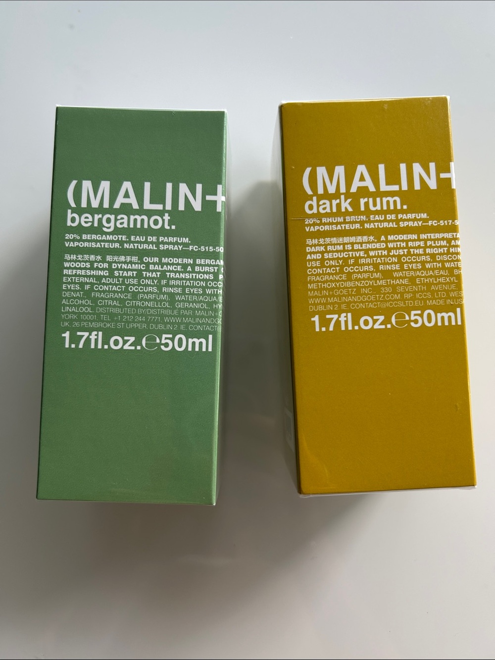 Malin + Goetz EDP x 2 Full Size Sealed